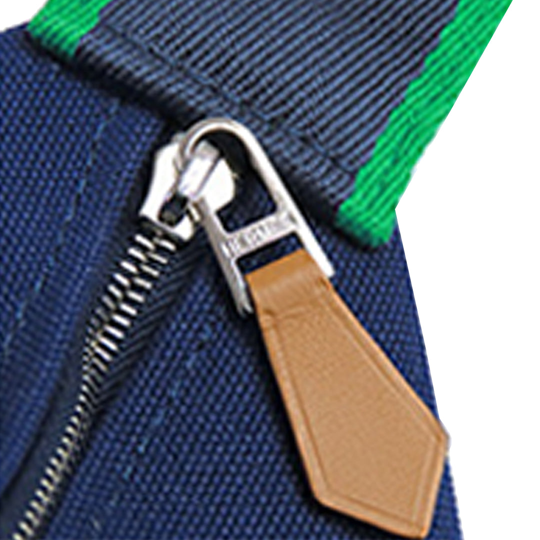 Hermès Small Toile Bride A Brac Étui Bleu – GABY PARIS Authentique