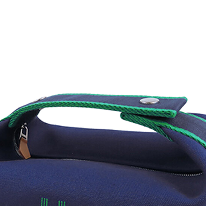 Hermès Small Toile Bride A Brac Étui Bleu – GABY PARIS Authentique