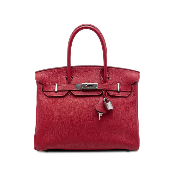 Hermès Birkin Retourne 30 Togo Rouge – vue principale – GABY PARIS