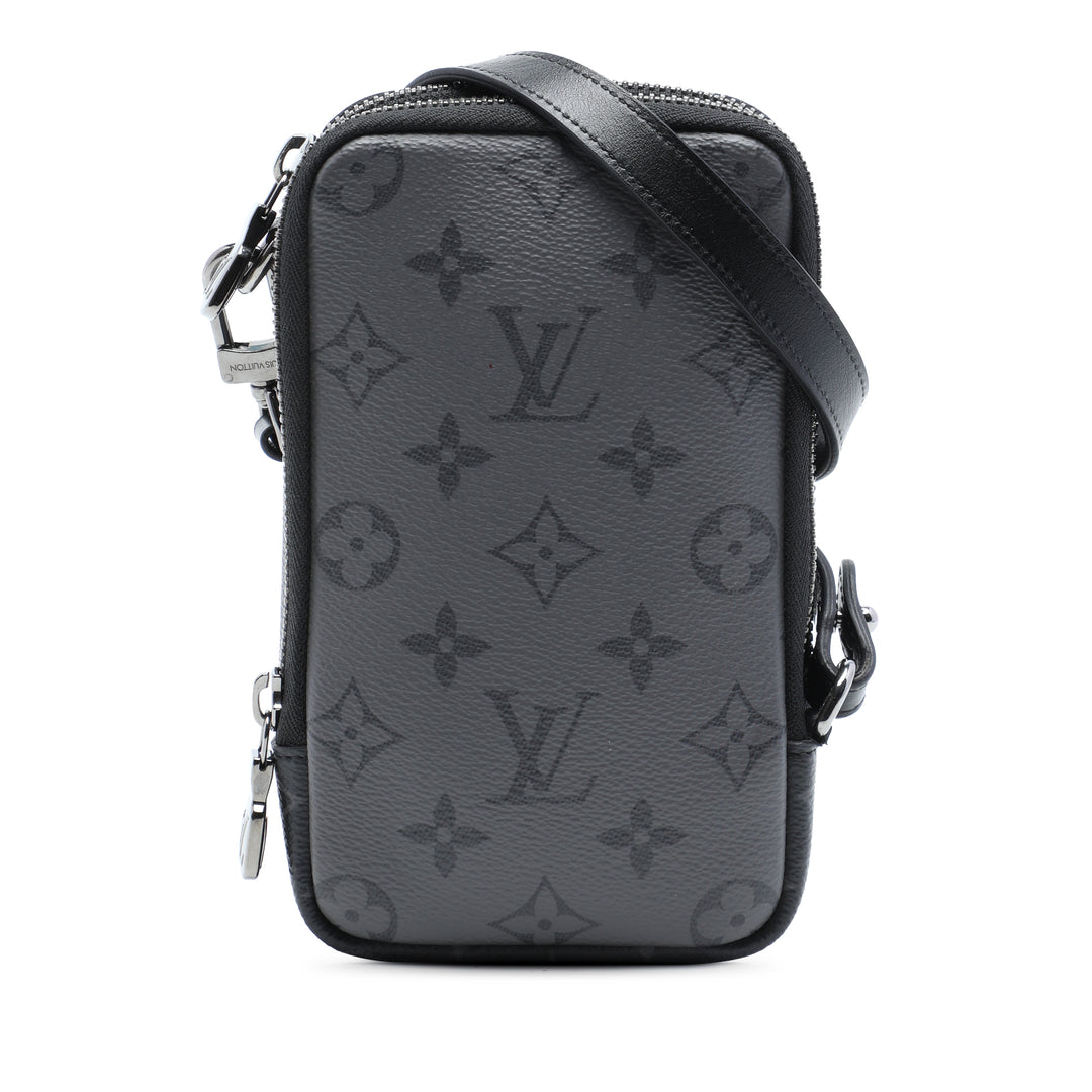 Reverse Double Phone Pochette Monogram Eclipse Noir
