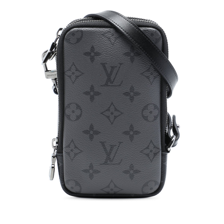 Reverse Double Phone Pochette Monogram Eclipse Noir