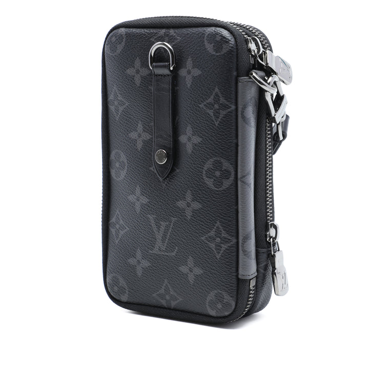 Reverse Double Phone Pochette Monogram Eclipse Noir