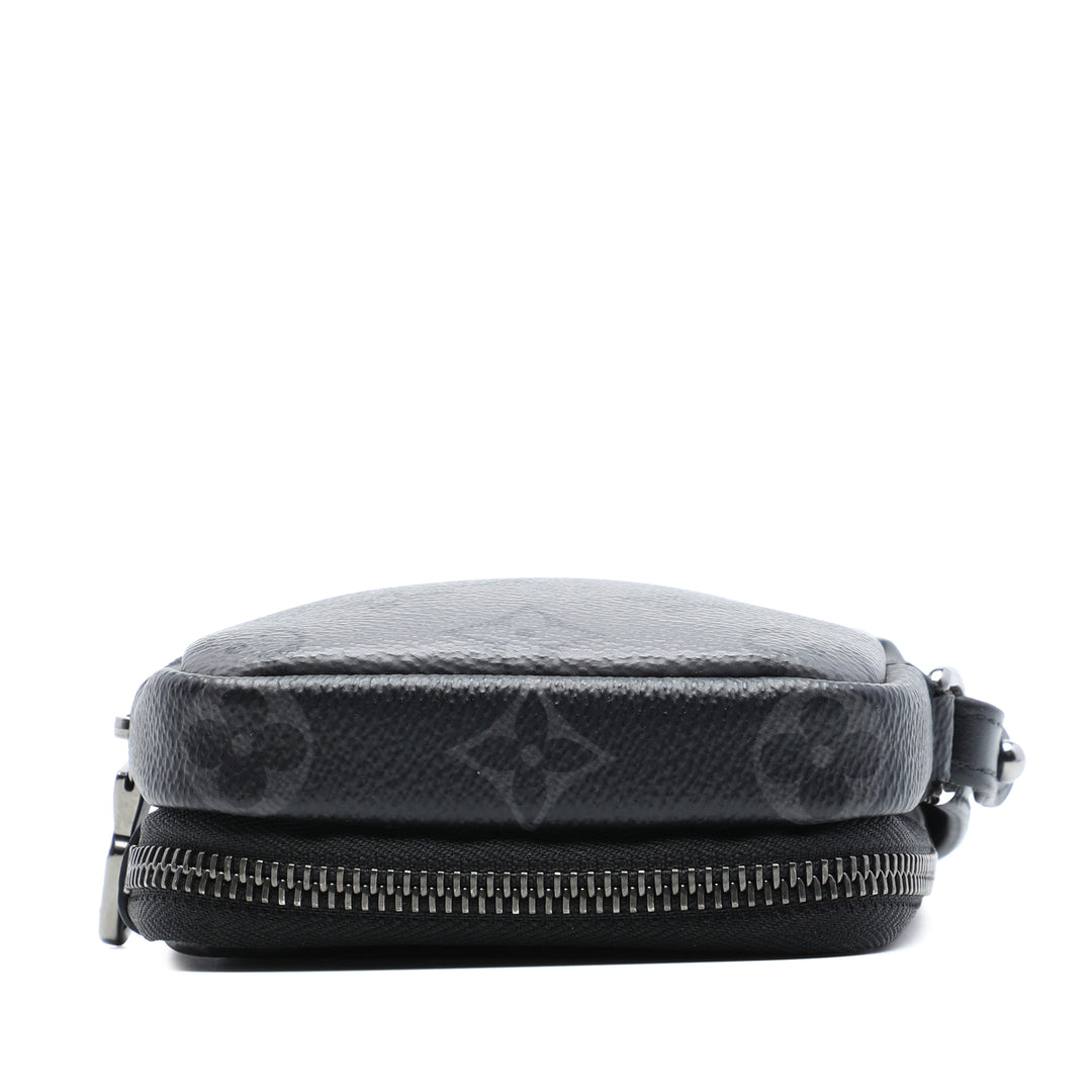 Reverse Double Phone Pochette Monogram Eclipse Noir