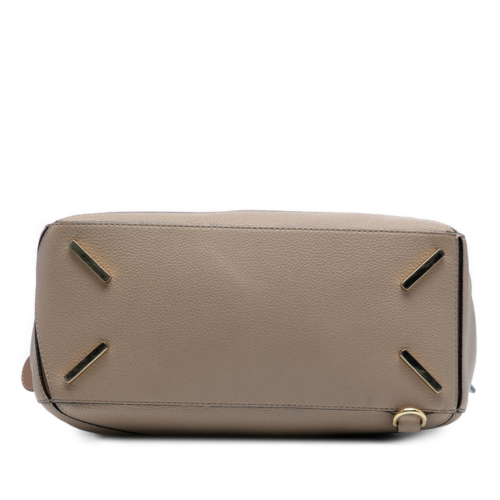 LOEWE Medium Cuir de veau Puzzle Sac cartable Marron