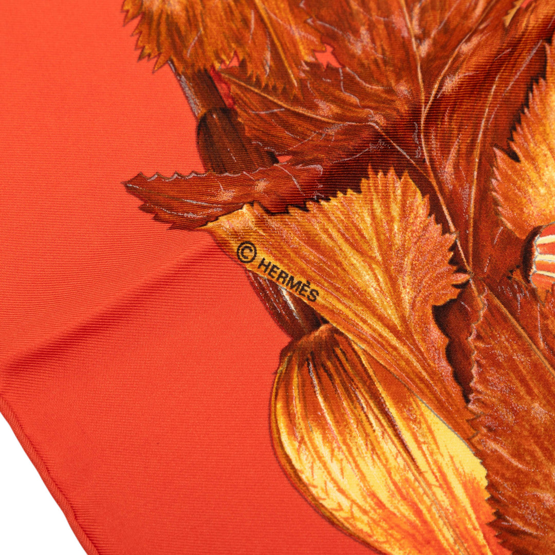 Hermès Citrouilles et Coloquintes Soie Foulard 90