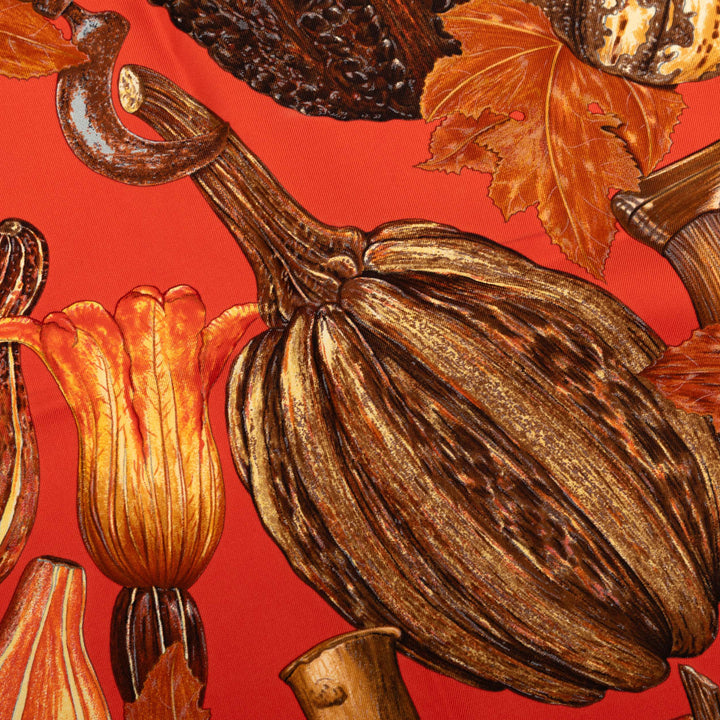 Hermès Citrouilles et Coloquintes Soie Foulard 90