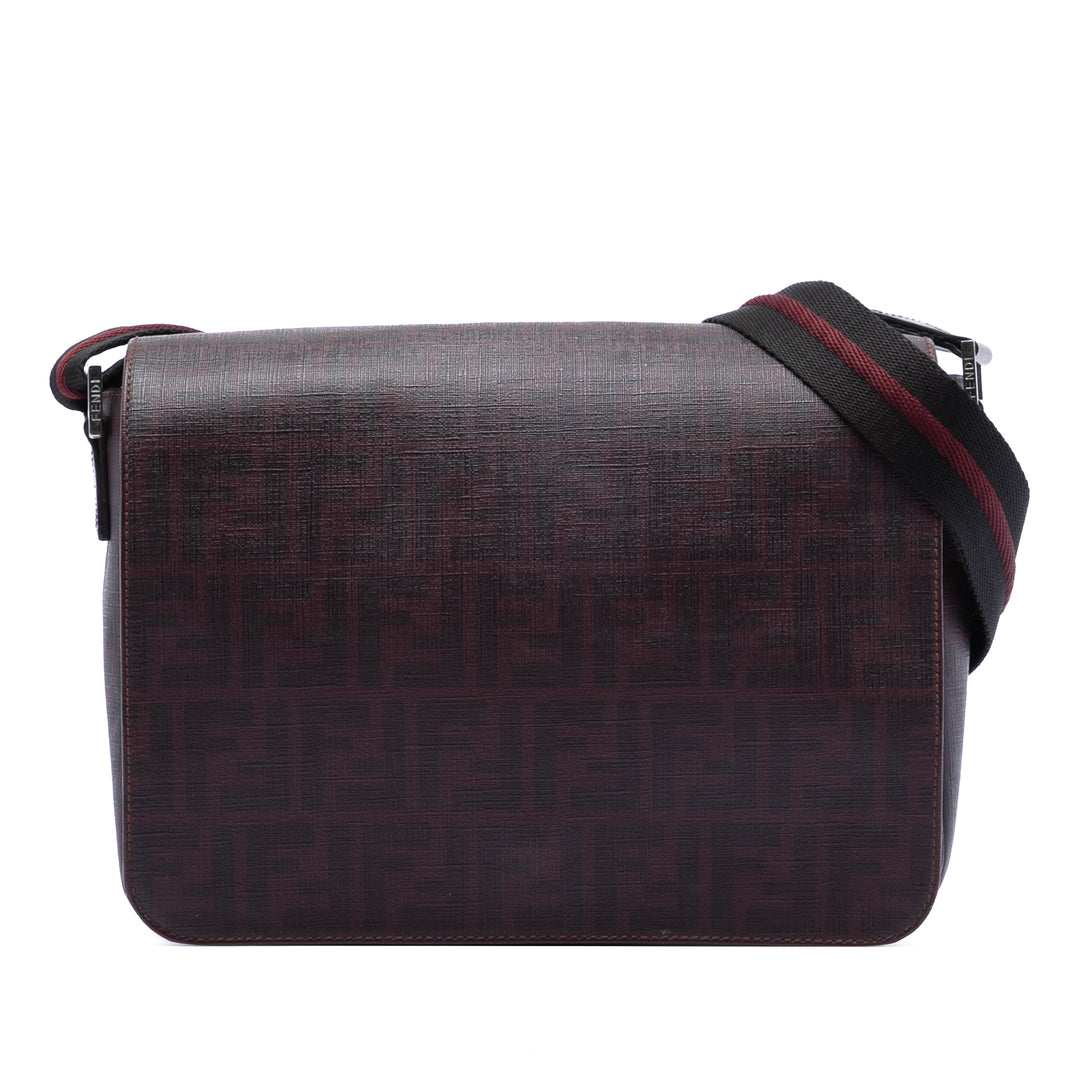 Fendi Zucca Spalmati à rabat Sac porté croisé