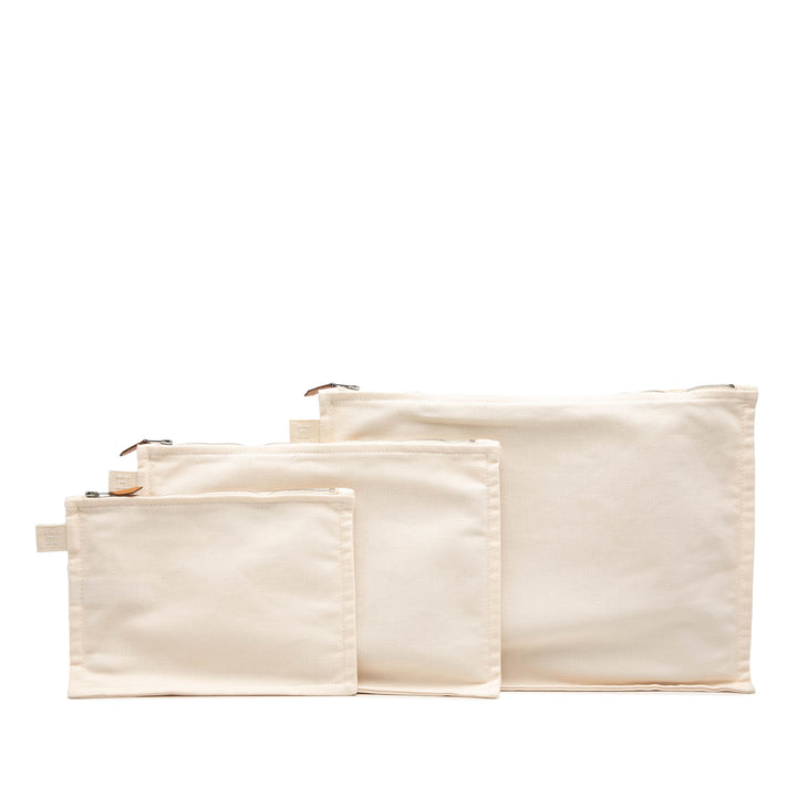 Hermès Bora Bora Pochette 3 Piece Set Toile