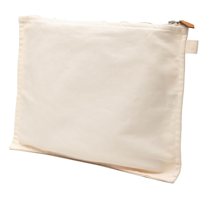 Hermès Bora Bora Pochette 3 Piece Set Toile