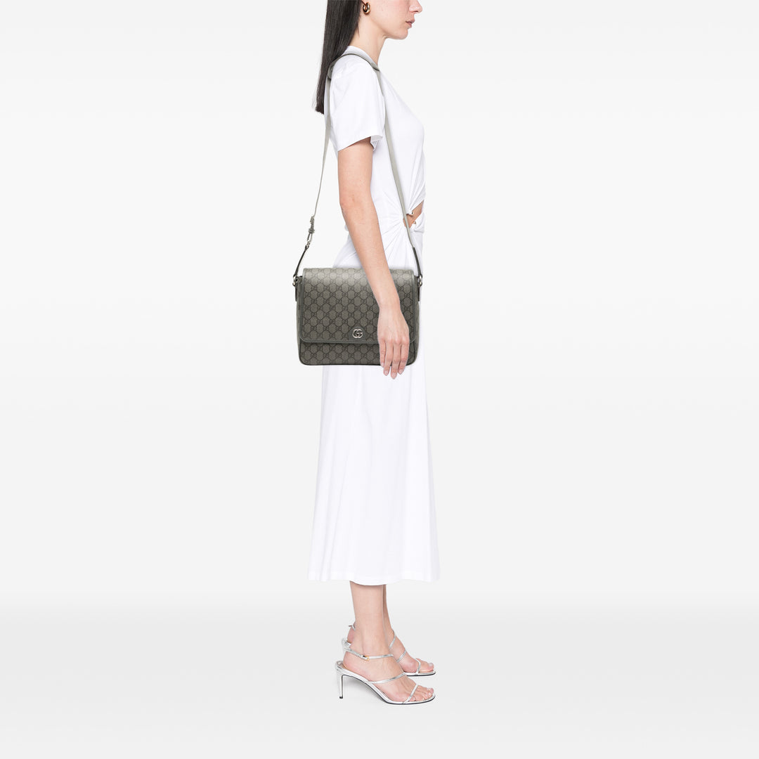 Ophidia Sac Messenger Moyen GG Supreme Gris