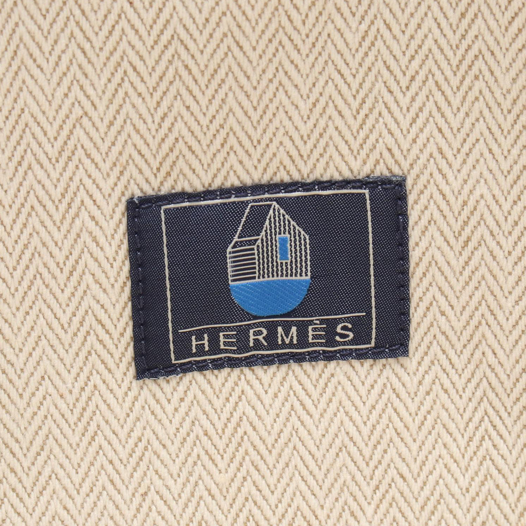 Hermès Toile Basket Cabas Bleu