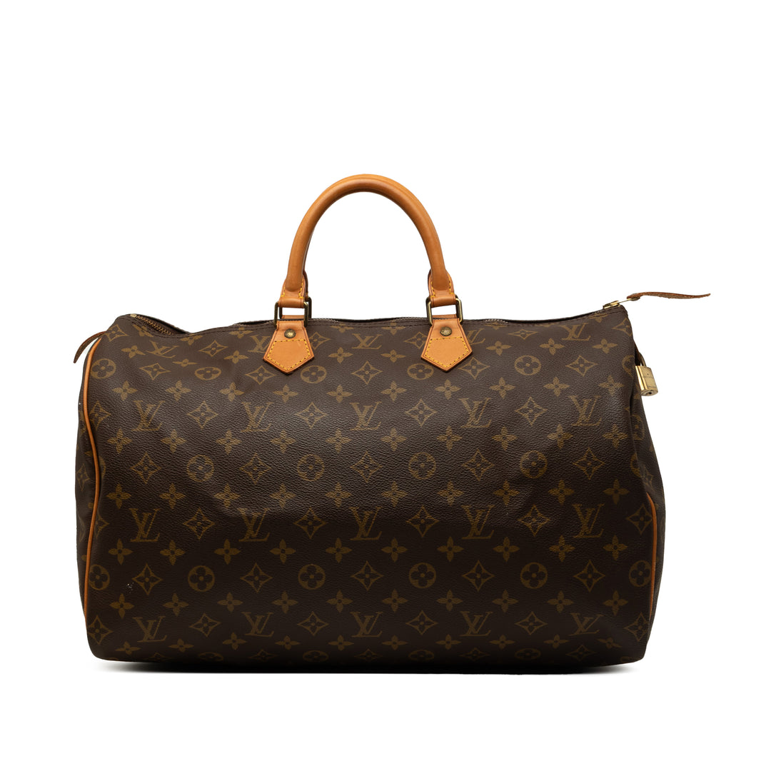 Louis Vuitton Speedy 40 Monogram Marron – vue principale – GABY PARIS