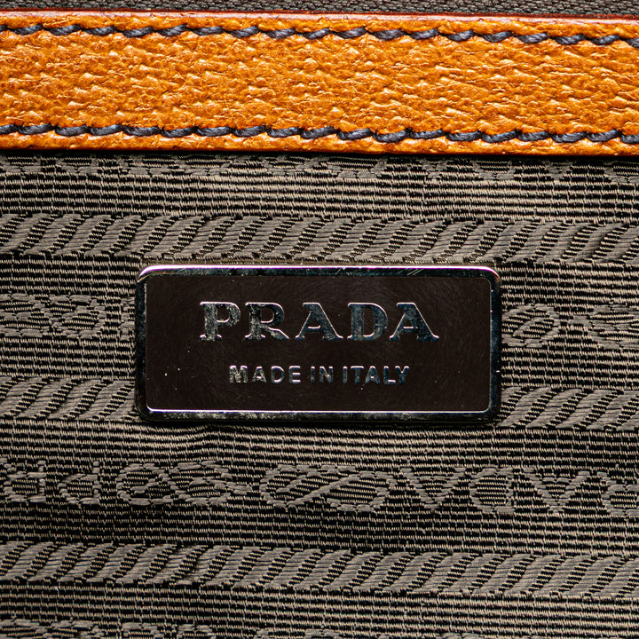 Cinghiale Trimmed Canvas Canapa Travel Bag Brown - Gaby Paris