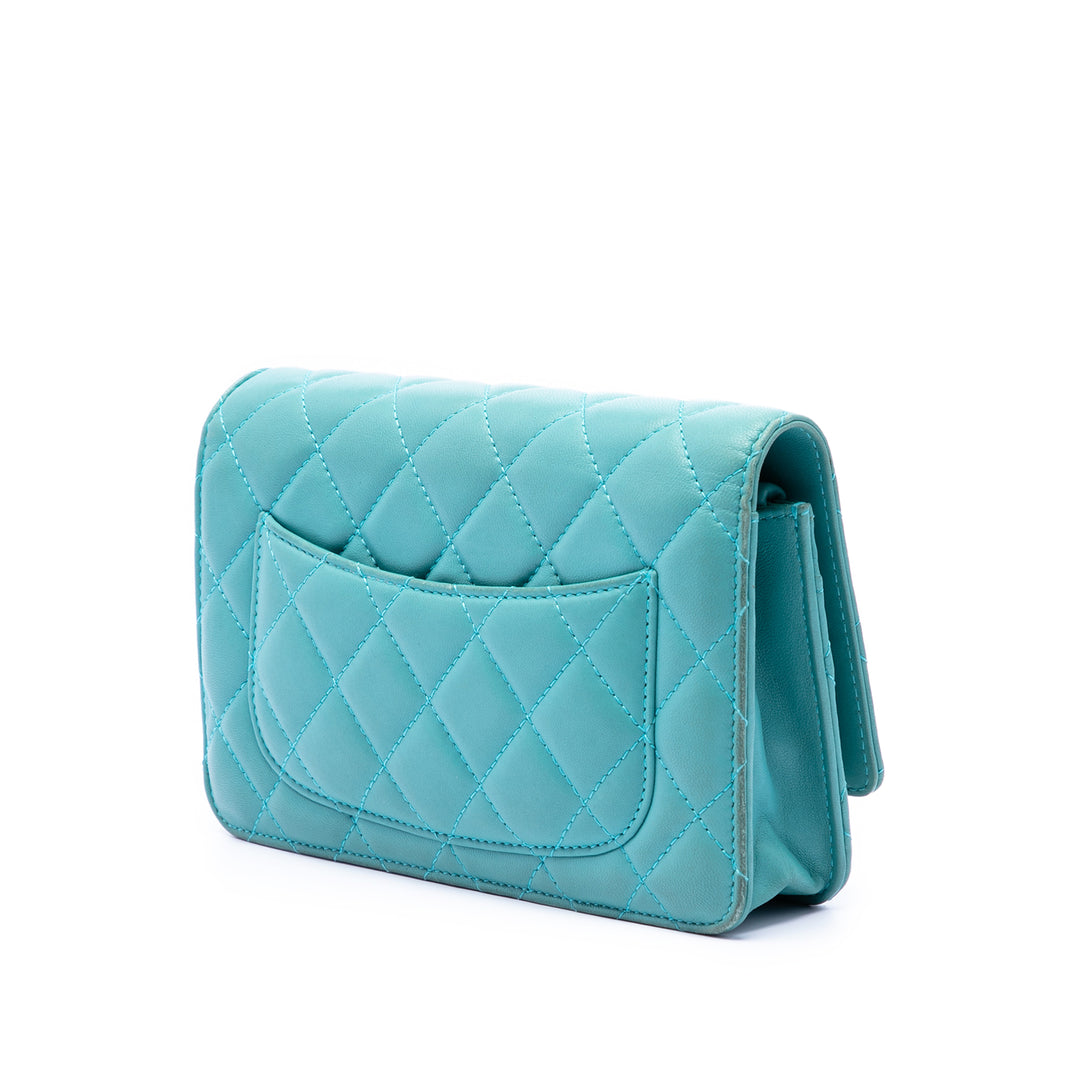 Chanel CC Matelassé Wallet on Chain Cuir d'agneau