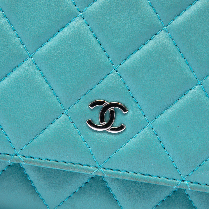 Chanel CC Matelassé Wallet on Chain Cuir d'agneau