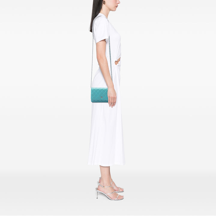 Chanel CC Matelassé Wallet on Chain Cuir d'agneau