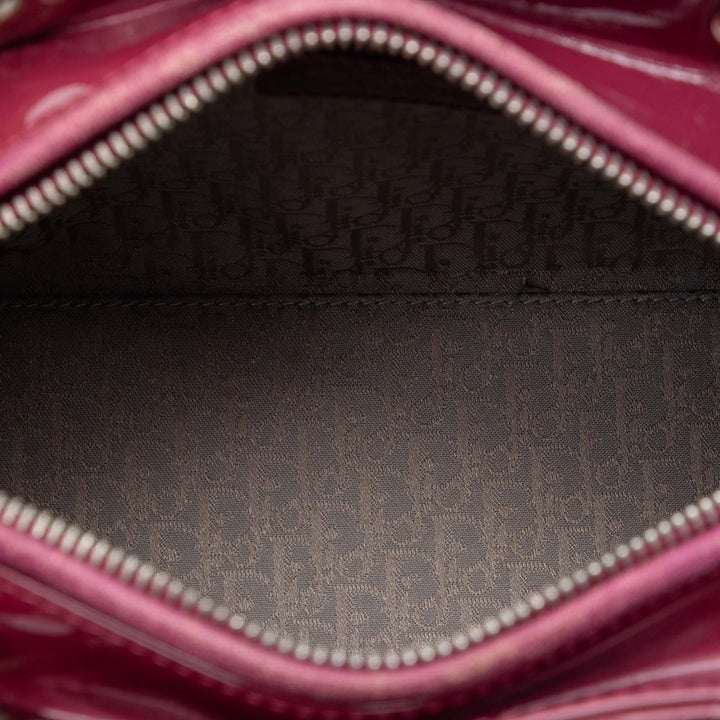 Dior Medium Cuir verni Cannage Lady Dior