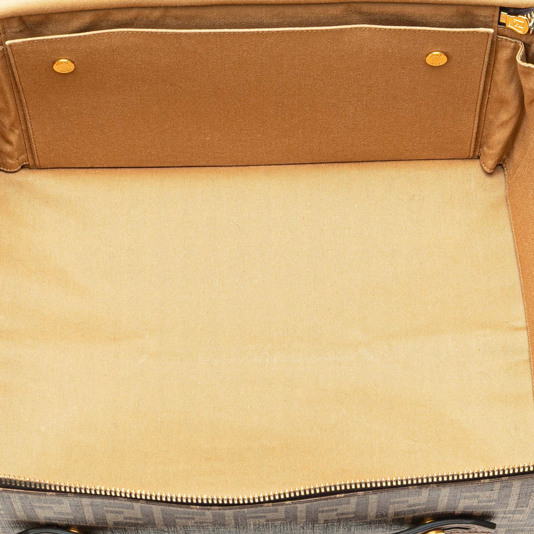 Fendi Zucca Coated Toile Karligraphy Sac de voyage