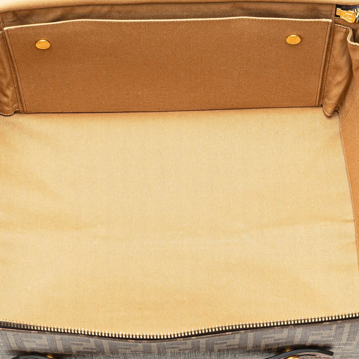 Fendi Zucca Coated Toile Karligraphy Sac de voyage