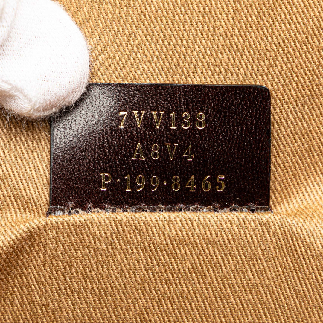 Fendi Zucca Coated Toile Karligraphy Sac de voyage