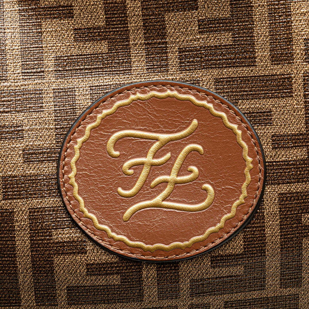 Fendi Zucca Coated Toile Karligraphy Sac de voyage