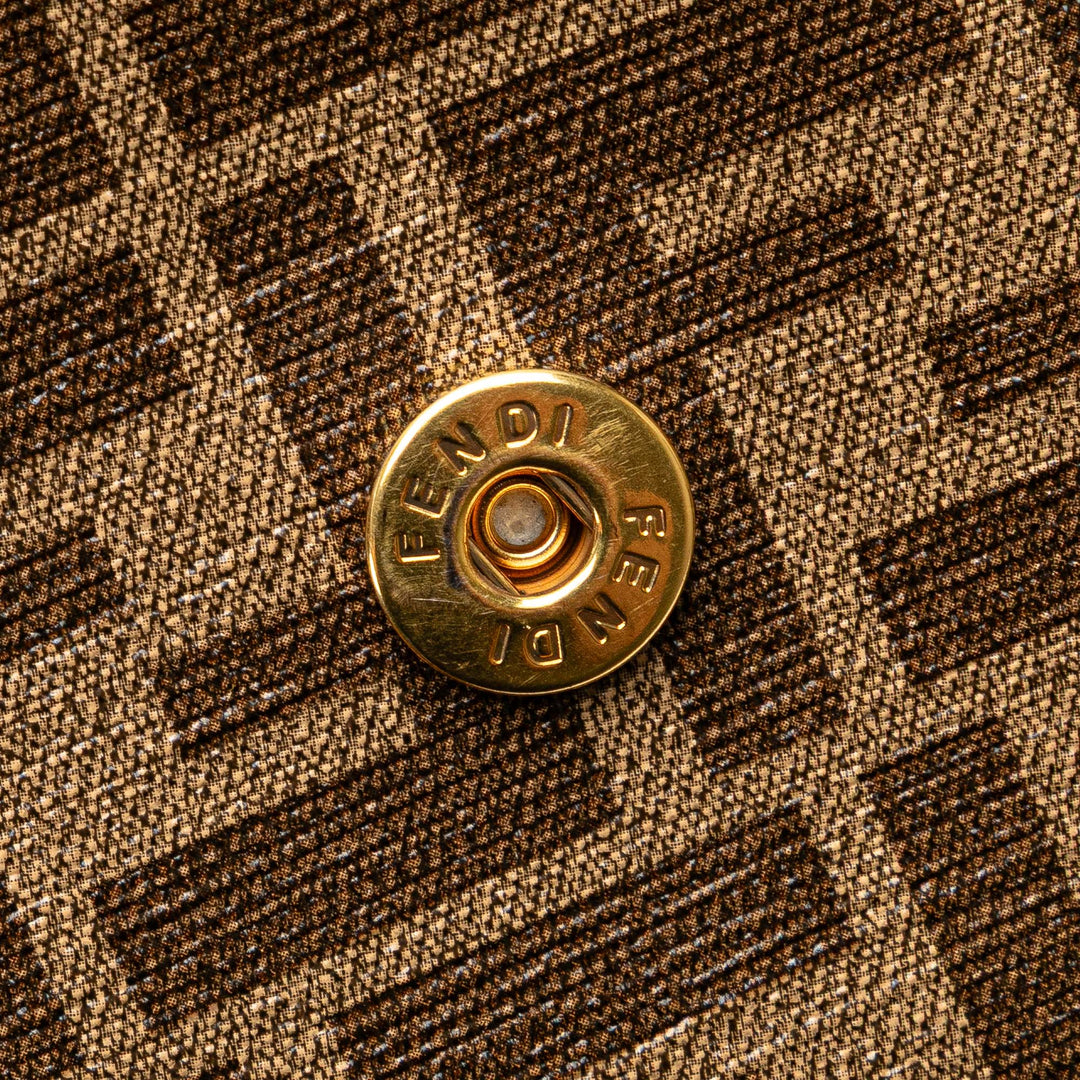 Fendi Zucca Coated Toile Karligraphy Sac de voyage