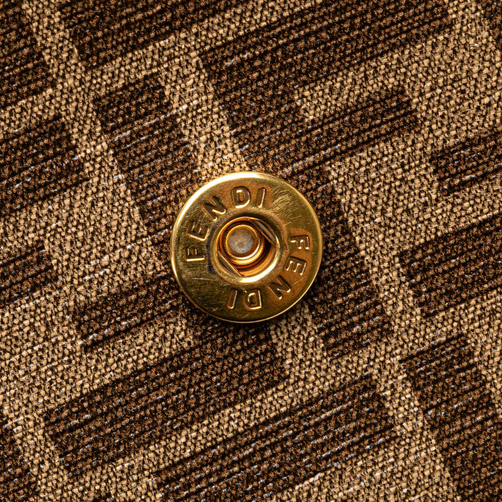 Fendi Zucca Coated Toile Karligraphy Sac de voyage