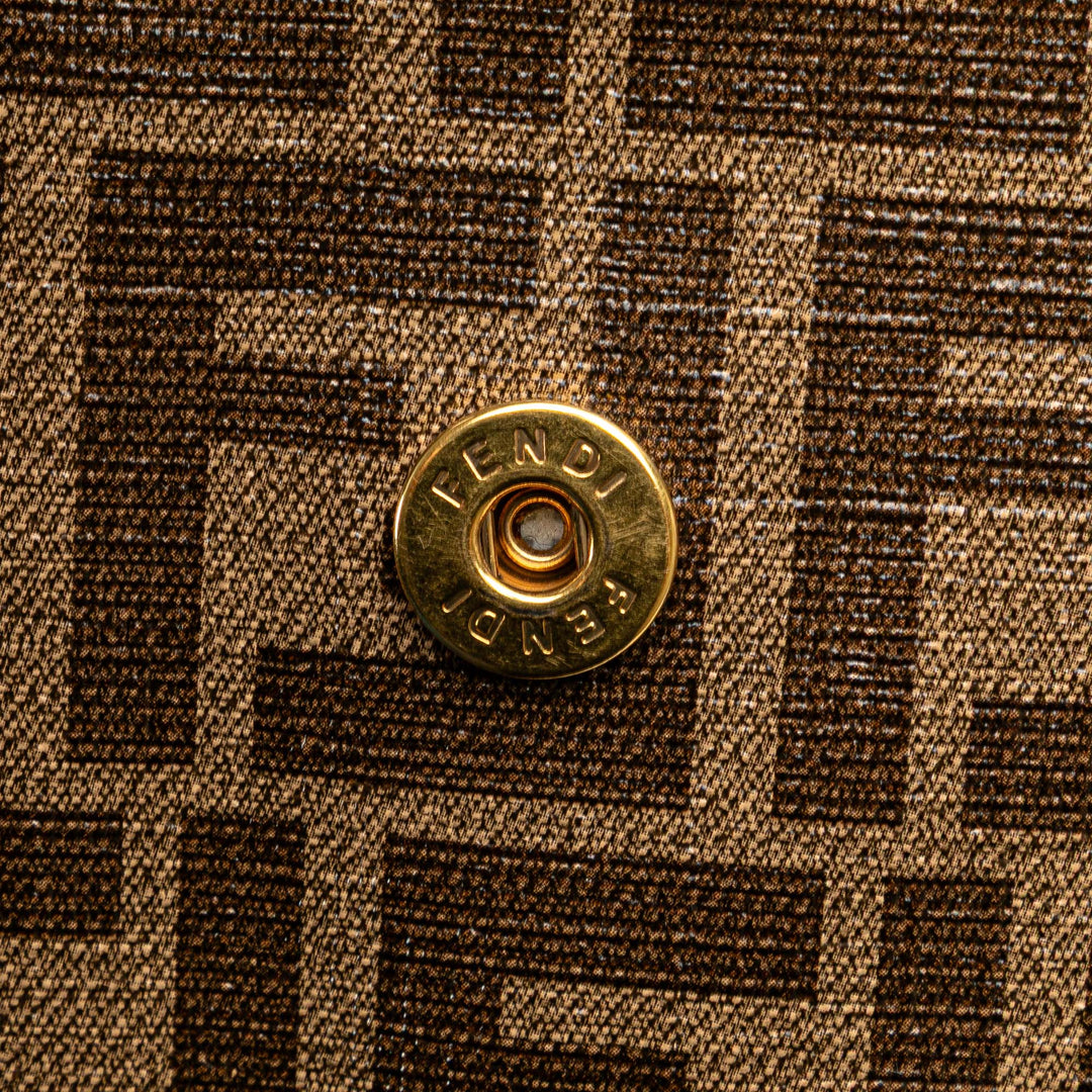 Fendi Zucca Coated Toile Karligraphy Sac de voyage