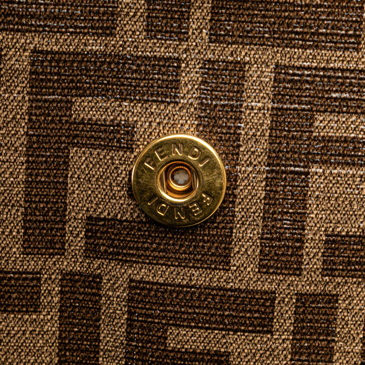 Fendi Zucca Coated Toile Karligraphy Sac de voyage