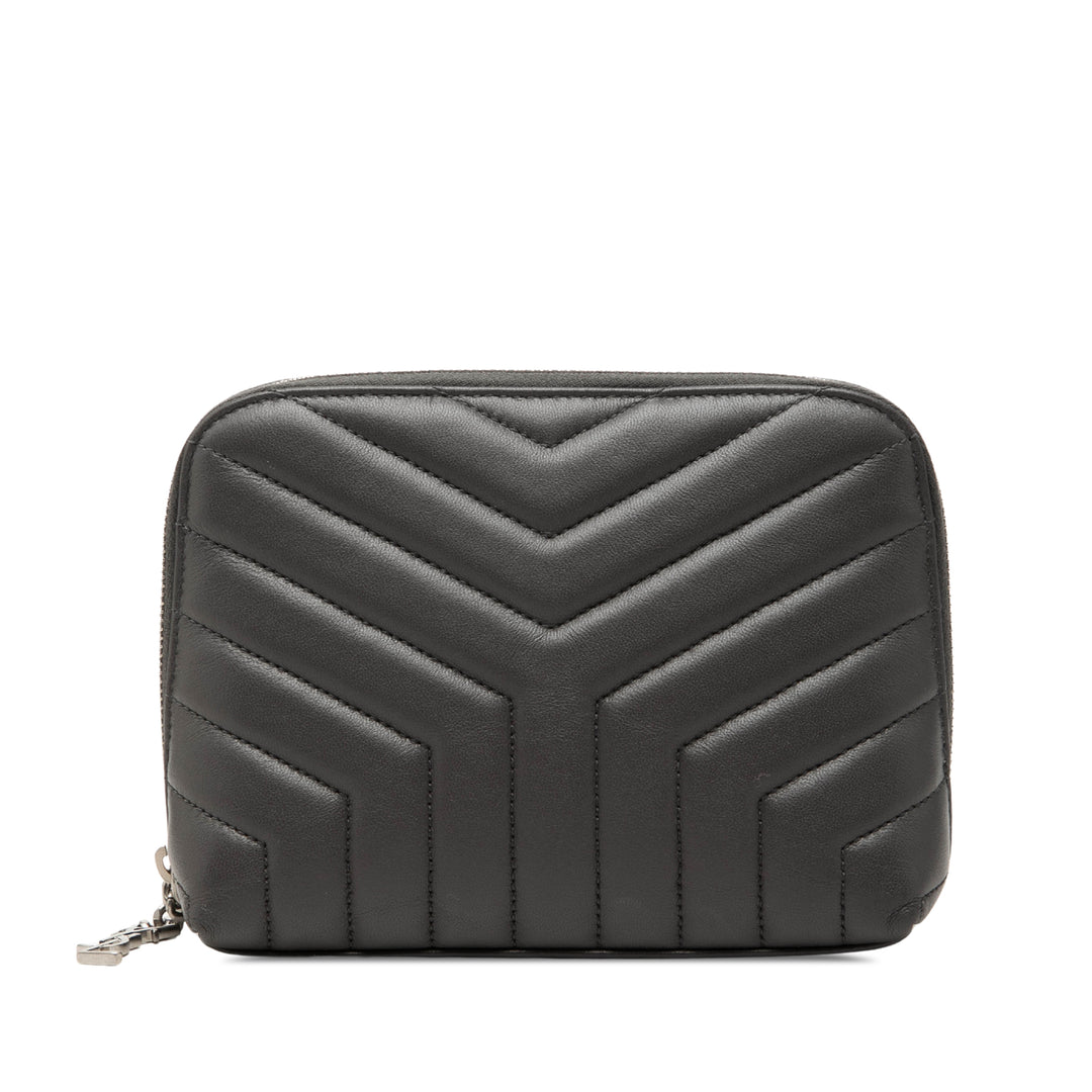 Saint Laurent Matelasse Cuir d’agneau Monogram Loulou Cosmetic Étui