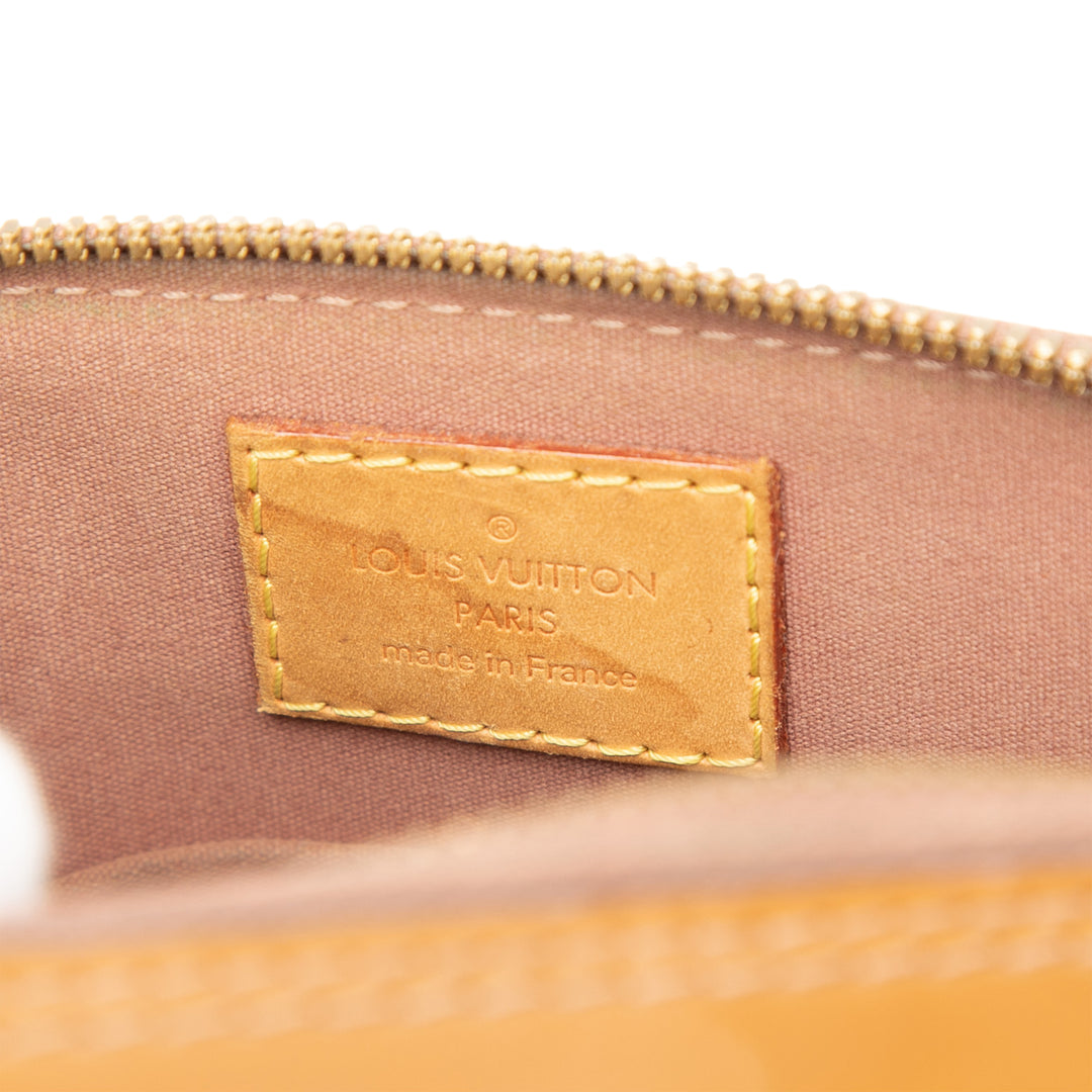 Louis Vuitton Alma BB Cuir verni Monogram Marron – vue 5 – GABY PARIS