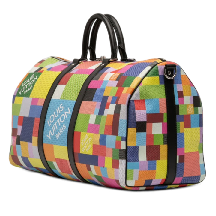 Louis Vuitton Multicolor 3D Keepall Bandouliere 50 Toile Damier Graphite