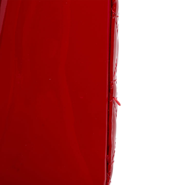 Mini Patent Cannage Lady Dior Red - Gaby Paris