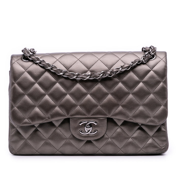 Chanel Jumbo Classic Cuir d’agneau Double rabat
