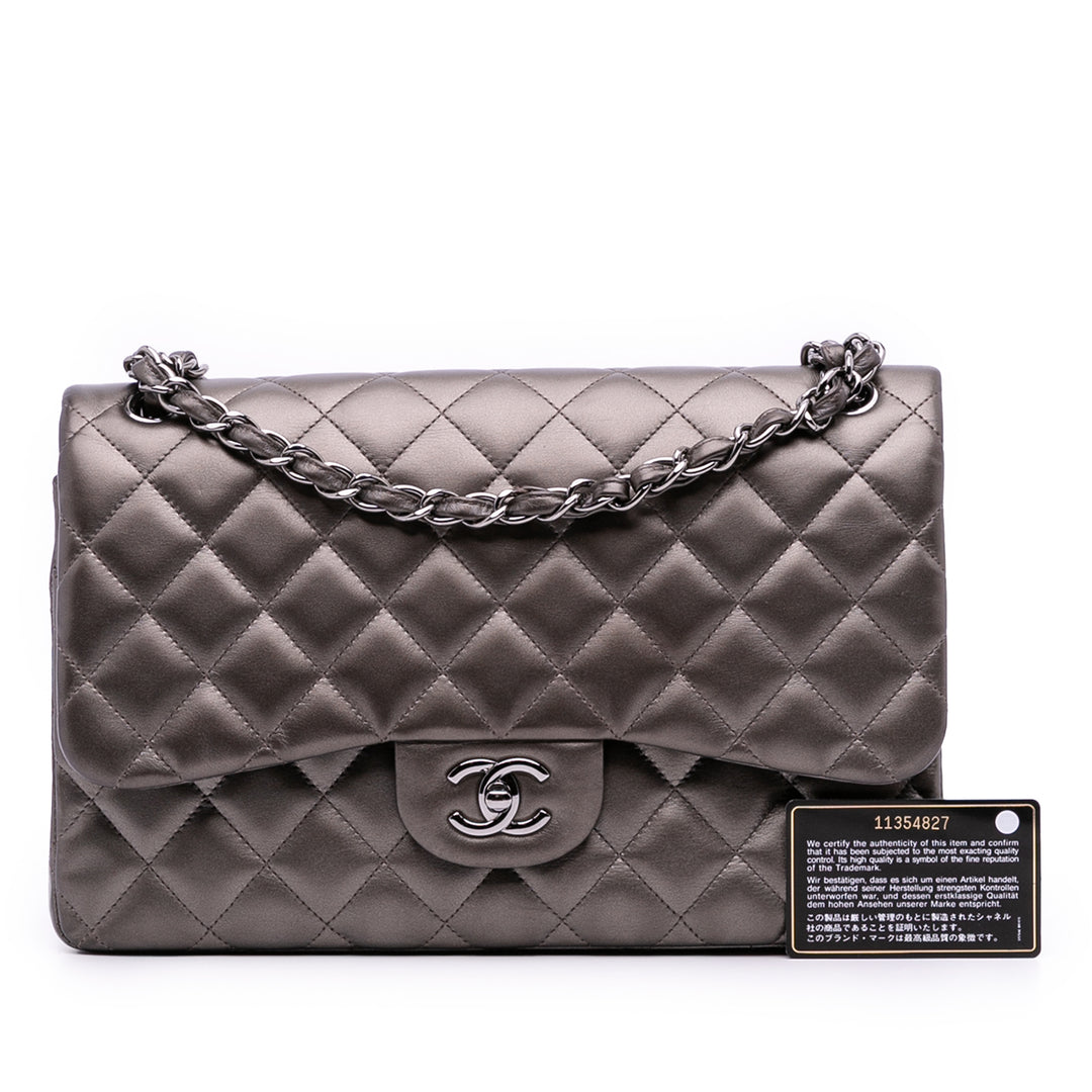 Chanel Jumbo Classic Cuir d’agneau Double rabat