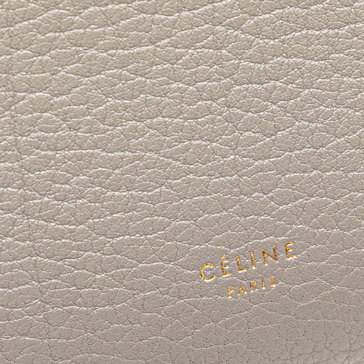 Celine grainé Tie Knot Sac Petit Cuir de veau grainé Marron