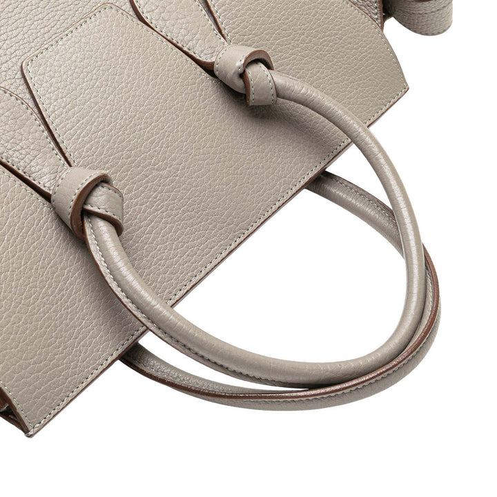 Celine grainé Tie Knot Sac Petit Cuir de veau grainé Marron