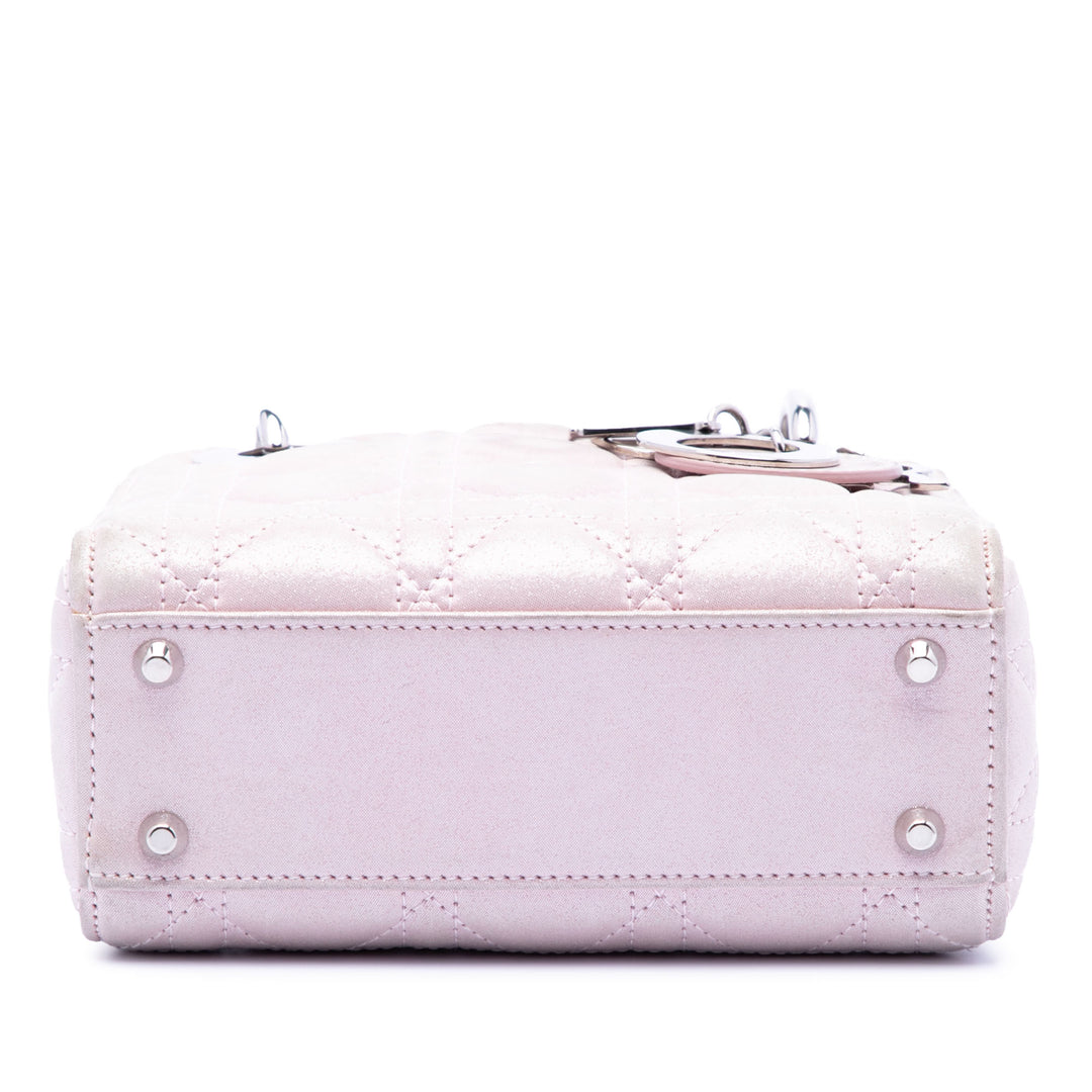 Dior Mini Iridescent Cuir d’agneau Cannage Lady Dior