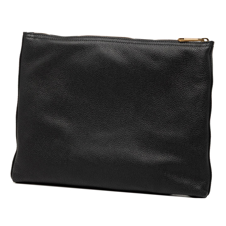 Gucci Logo Portfolio Pochette Moyen Cuir de veau