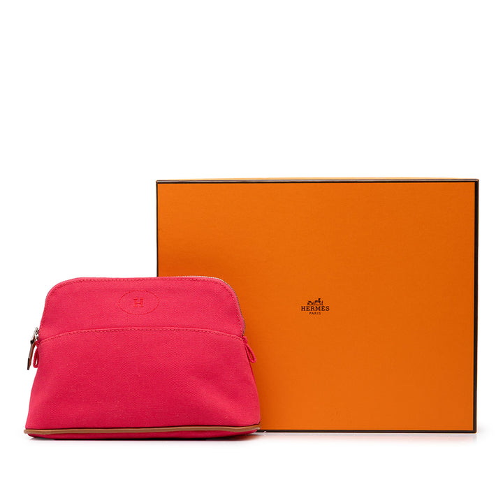 Hermès Pochette Bolide Trousse De Voyage PM Rose – vue 7 – GABY PARIS