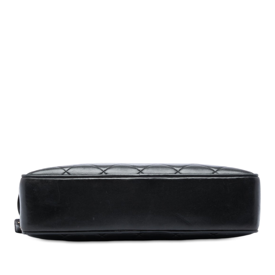 Chanel Matelassé Sac Cuir d'agneau Noir – vue 3 – GABY PARIS