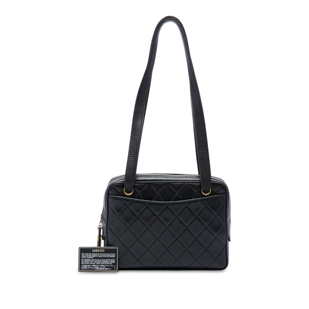 Chanel Matelassé Sac Cuir d'agneau Noir – vue 6 – GABY PARIS