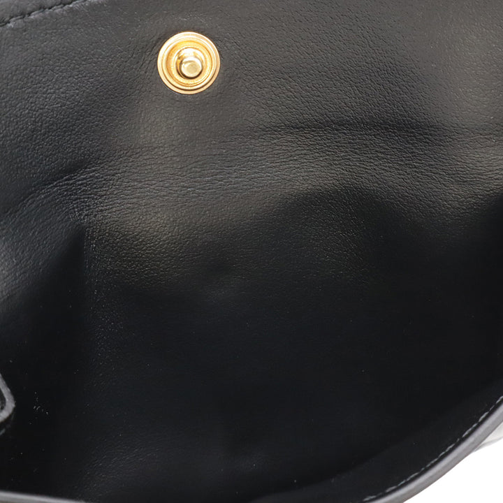 Burberry Cuir de veau grainé TB Jessie Card Étui on Chain