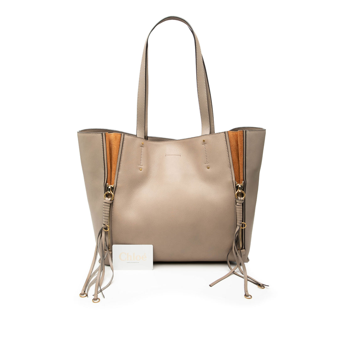 Chloé Large Cuir Milo Shopping Cabas