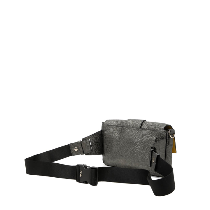 Fendi Selleria Baguette Sac Gris – vue 2 – GABY PARIS