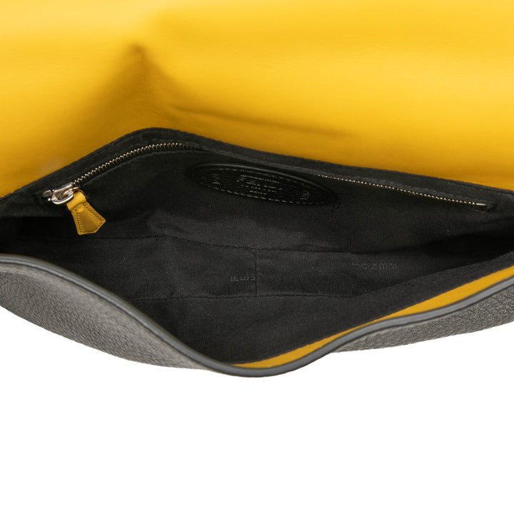 Fendi Selleria Baguette Sac Gris – vue 4 – GABY PARIS