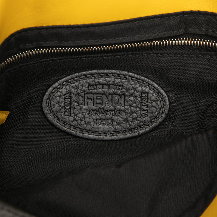 Fendi Selleria Baguette Sac Gris – vue 5 – GABY PARIS