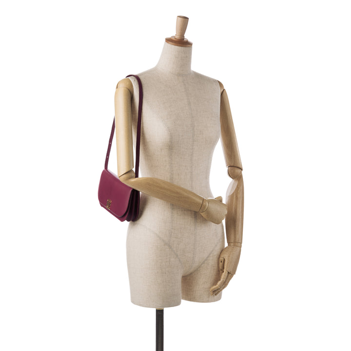Goya Long Shoulder Bag Red - Gaby Paris