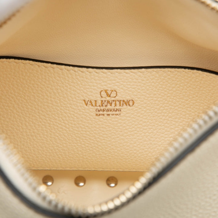 Valentino Grainy Rockstud Hobo Petit Cuir de veau