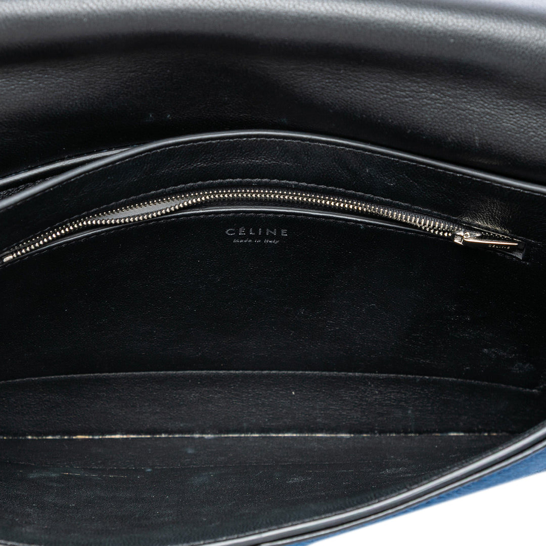 Celine Multicolor Cuir et Pony Hair Diamond Sac bandoulière